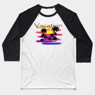 Let's Go to Vacation Classic - Sun & Sea Baseball T-Shirt